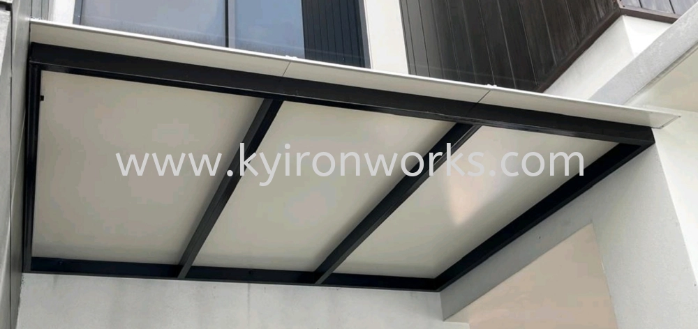Mild Steel Aluminium Composite Panel (ACP 4mm)Pergola Roof Awning -Frame & Bean Ms 1 1/2x3(1.6) or Ms 2x4(1.6) Hollow