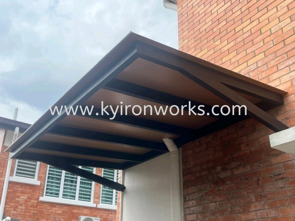 Mild Steel Aluminium Composite Panel (ACP 4mm)Pergola Roof Awning -Frame/Arm Ms 1 1/2x3(1.6) or Ms 2x4(1.6) Hollow 