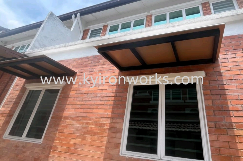 Mild Steel Aluminium Composite Panel (ACP 4mm)Pergola Roof Awning -Frame & Bean Ms 1 1/2x3(1.6) or Ms 2x4(1.6) Hollow