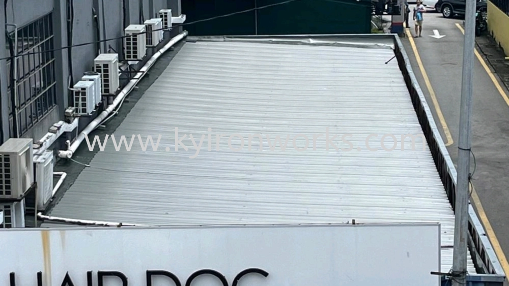 Mild Steel G28(0.35mm)Metal Deck Awning- Frame Ms 1 1/2x3(1.6) mix Ms 1X1(1.0)Hollow 