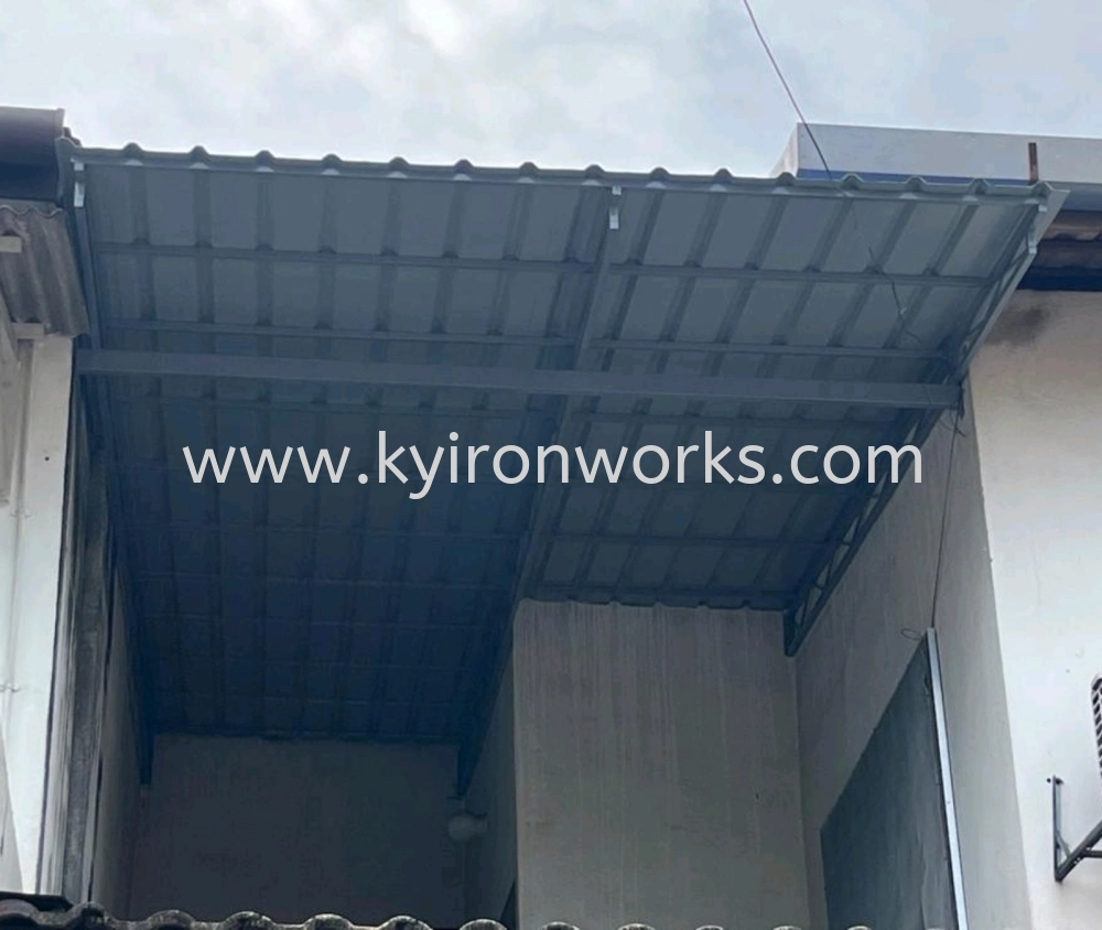 Mild Steel G28(0.35mm)Metal Deck Awning- Frame Ms 1x1(1.0)Hollow 