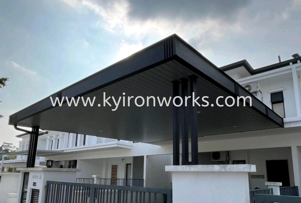 Mild Steel Aluminium Strip Ceiling Awning