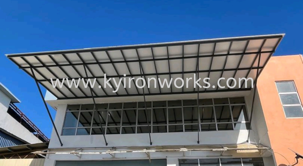 Mild Steel Aluminium Composite Panel (ACP 4mm)Pergola Roof Awning -Frame Ms 2x4(1.6) Hollow ,Bean Ms 2x5(1.9)Hollow,Arm Pillar Ms 2x4 