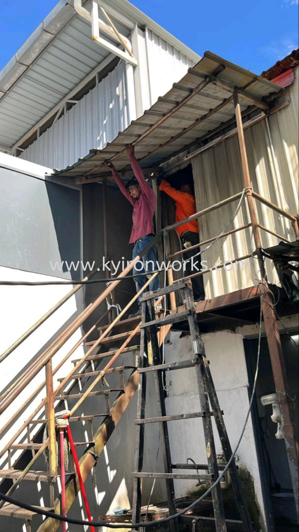 mild steel staircase 