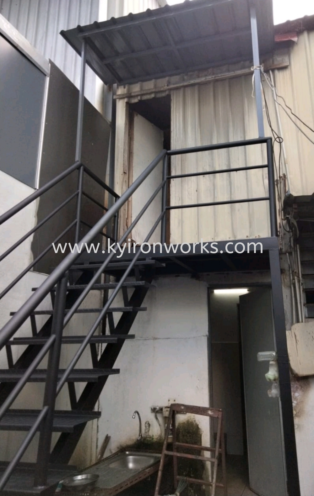 mild steel staircase 