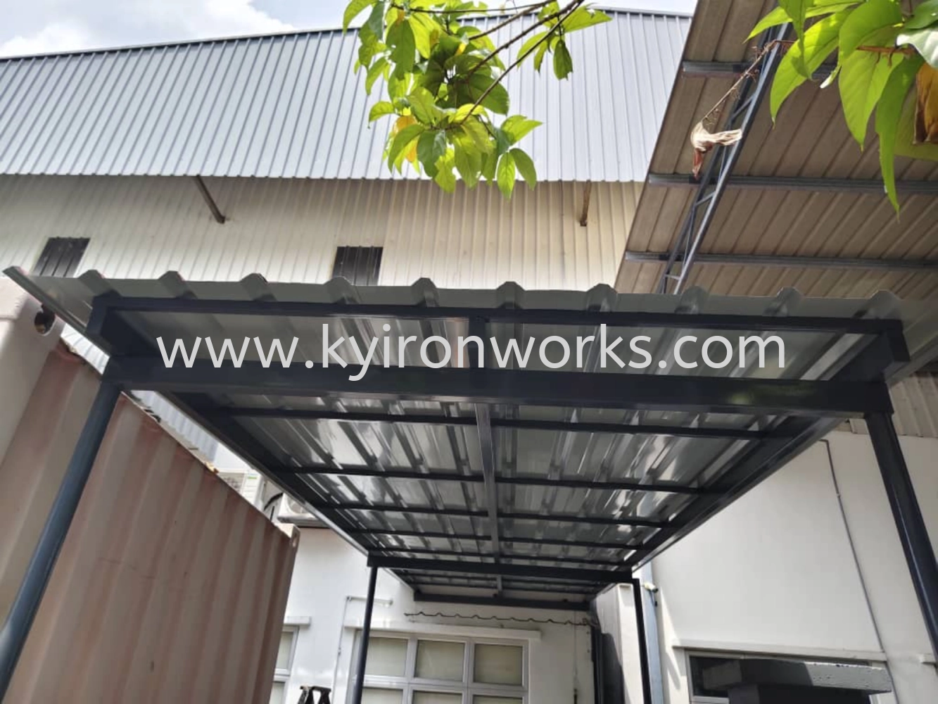Mild Steel G28(0.35mm)Metal Deck Awning- Frame Ms 1 1/2x3(1.6),Ms 1X1(1.0)Hollow ,Bean Ms 2x4(1.6)Hollow ,Pillar Ms 4x4(1.6)Hollow 