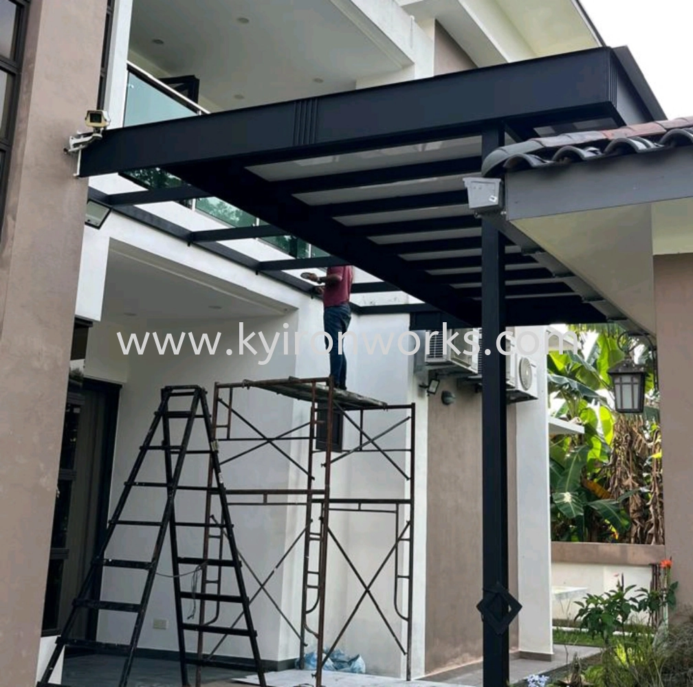 Mild Steel Aluminium Ceiling Strip Awning 