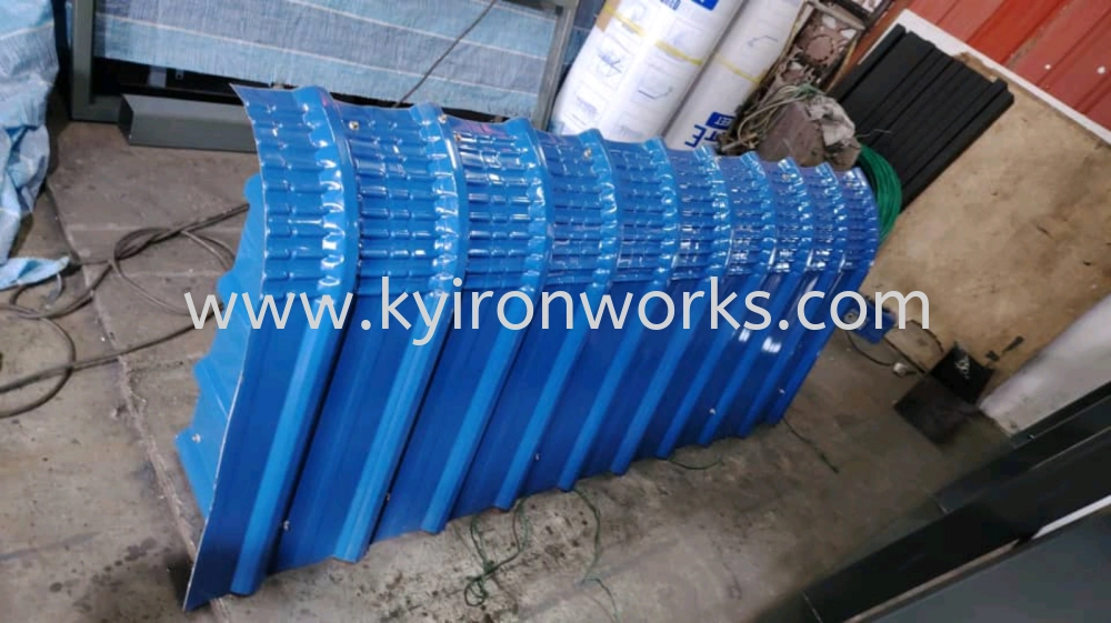 Mild Steel G28(0.35mm)Metal Deck Awning- Frame Ms 1x1(1.0),Ms 1/2x1/2(1.0)Hollow 