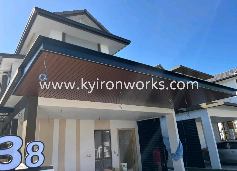 Mild Steel Aluminium Strip Ceiling Awning