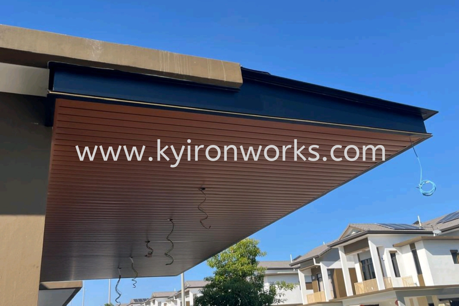 Mild Steel Aluminium Strip Ceiling Awning