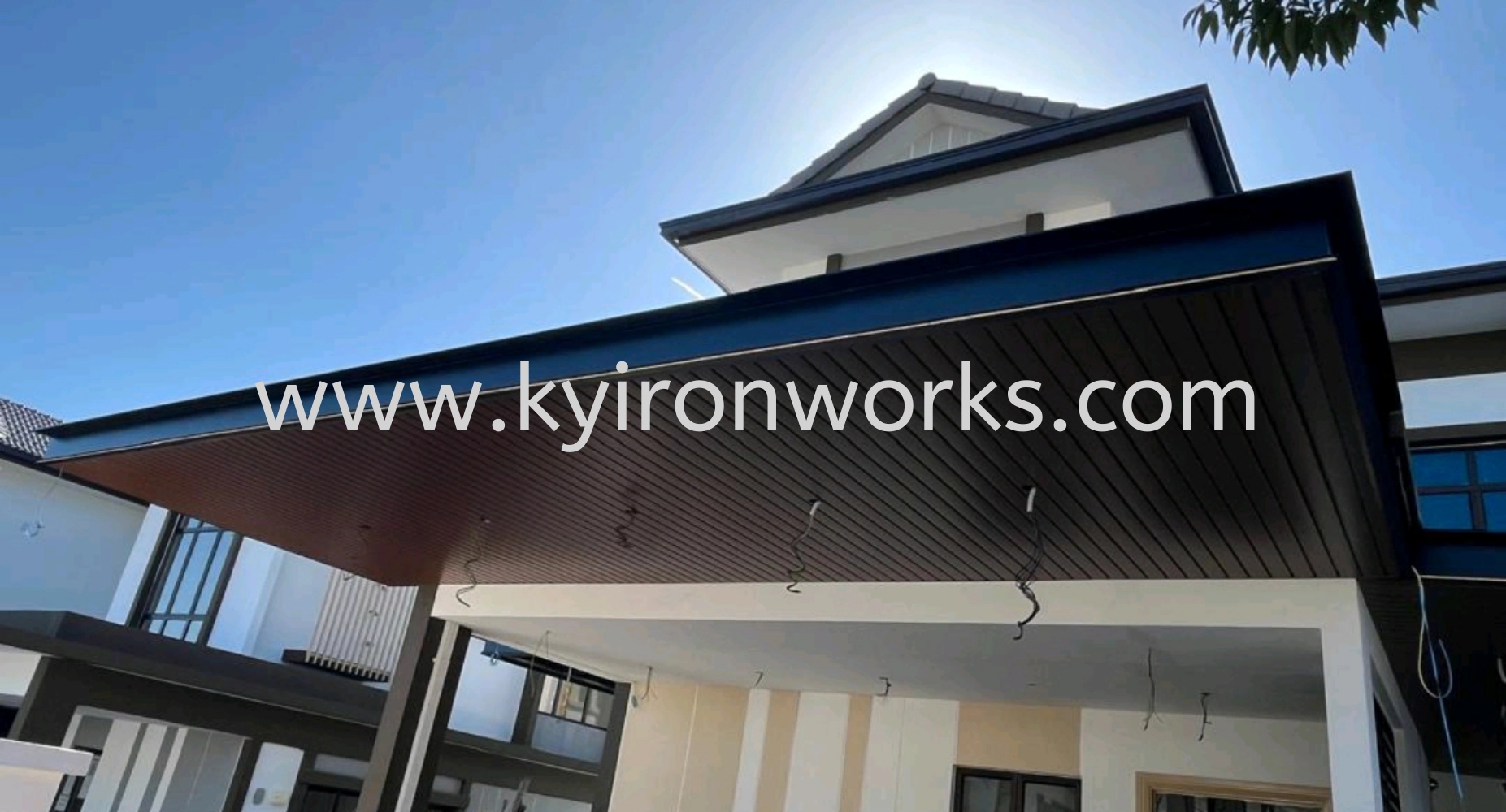 Mild Steel Aluminium Strip Ceiling Awning