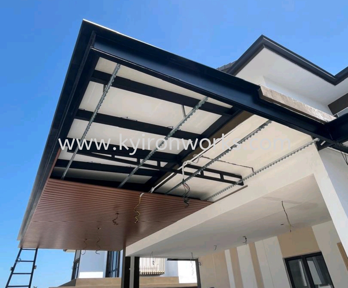 Mild Steel Aluminium Strip Ceiling Awning