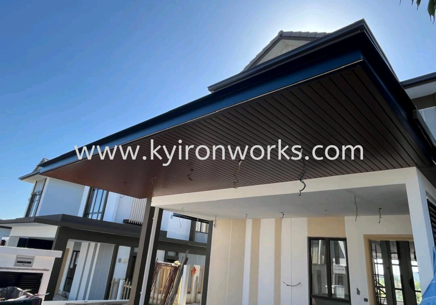Mild Steel Aluminium Strip Ceiling Awning