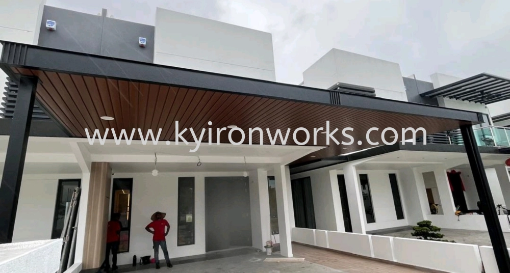 Mild Steel Aluminium Strip Ceiling Awning