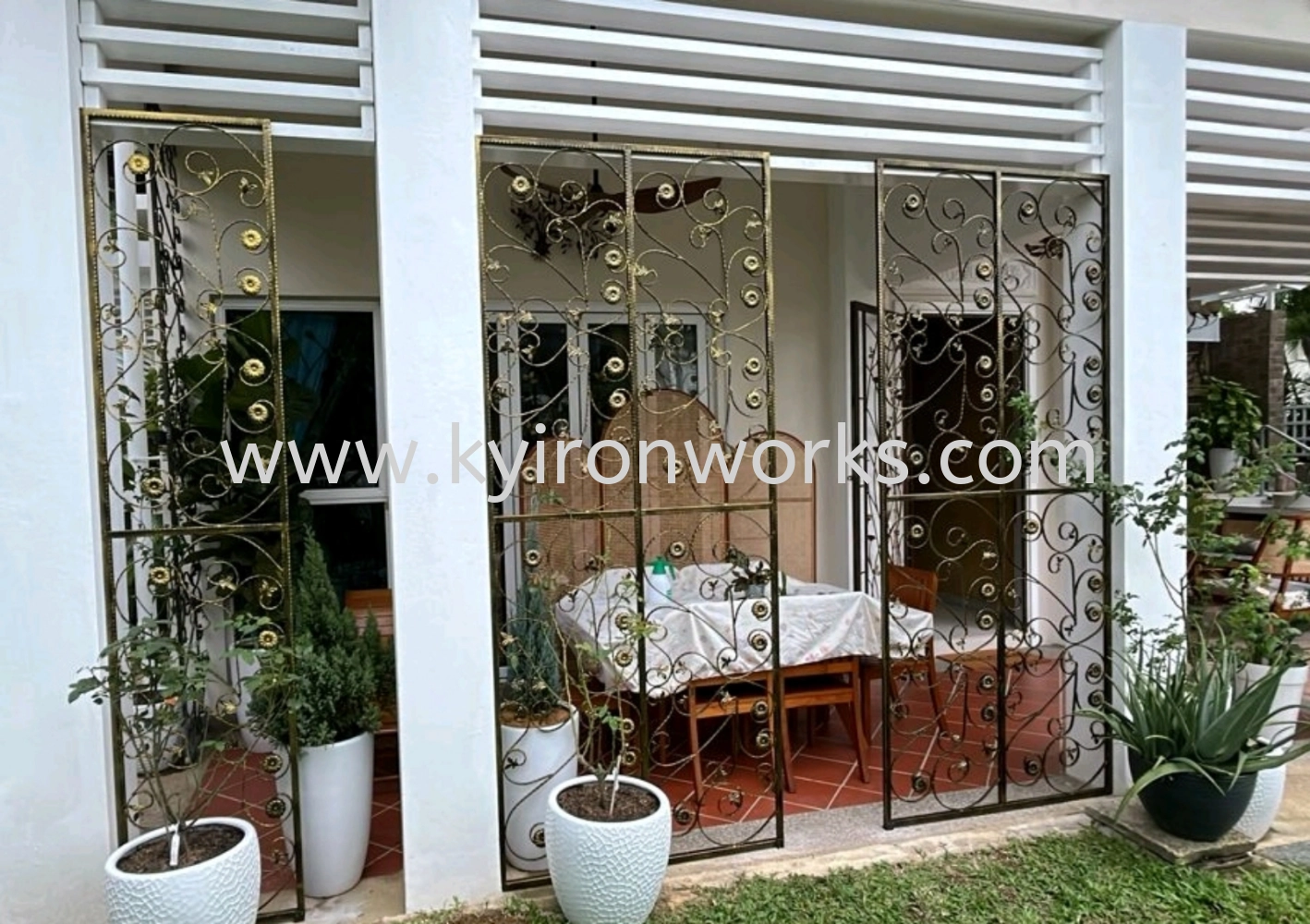 Wrought Iron Steel Grill