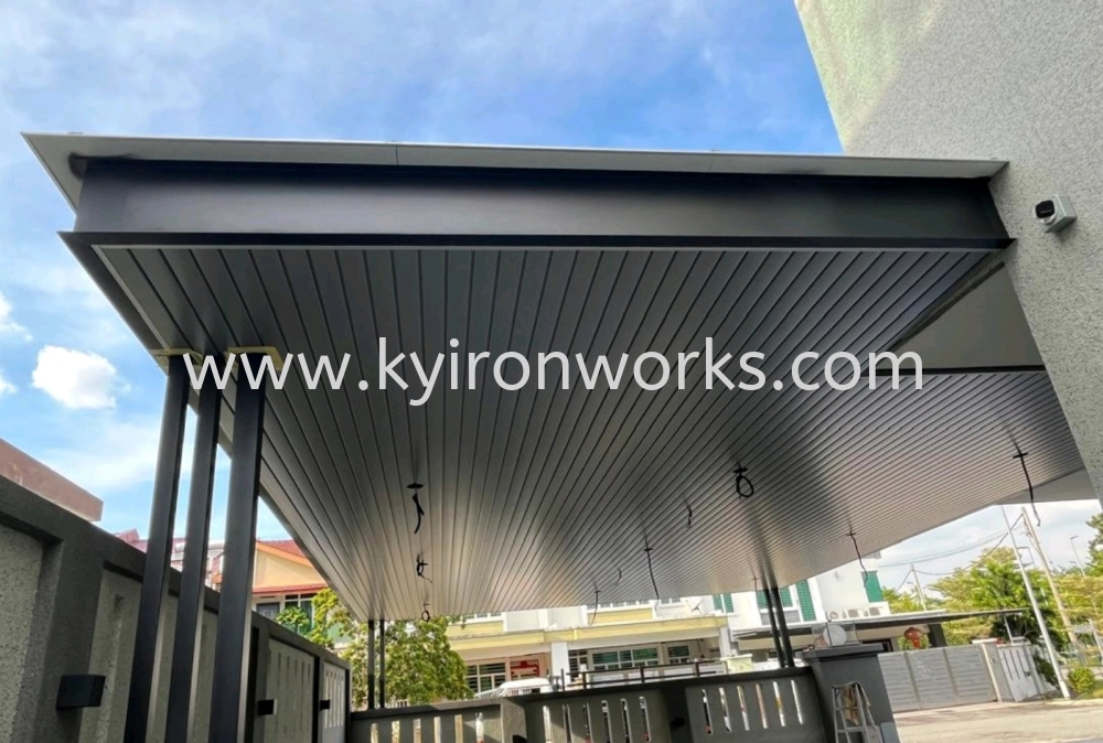 Mild Steel Aluminium Strip Ceiling Awning