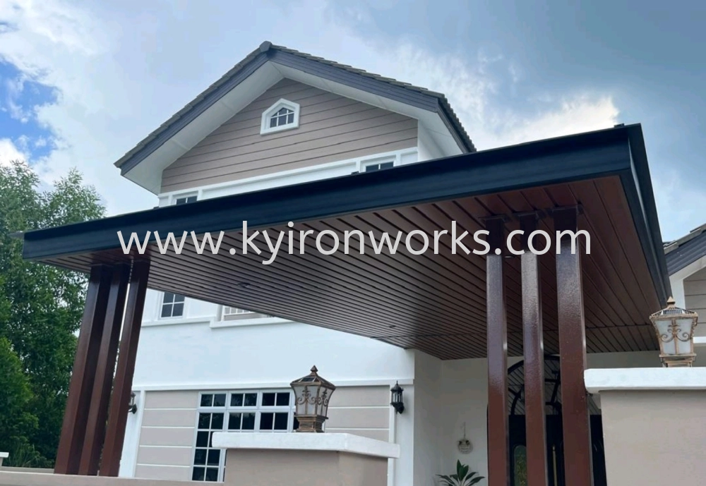 Mild Steel Aluminium Strip Ceiling Awning