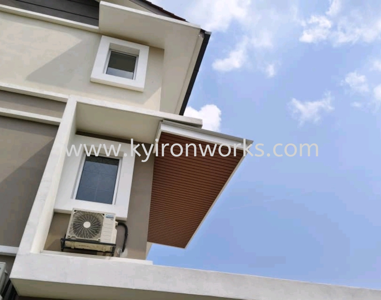 Mild Steel Aluminium Strip Ceiling Awning