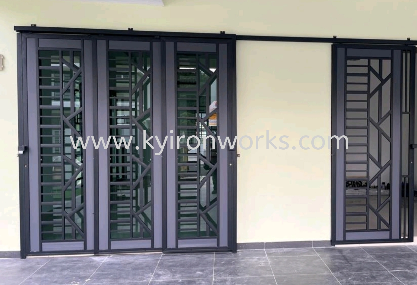 Mild Steel Aluminium Panel Door
