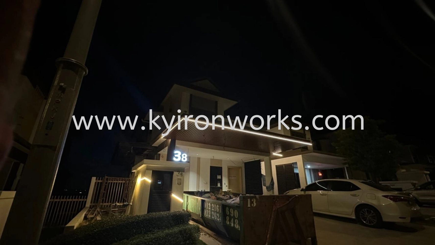 Mild Steel Aluminium Strip Ceiling Awning