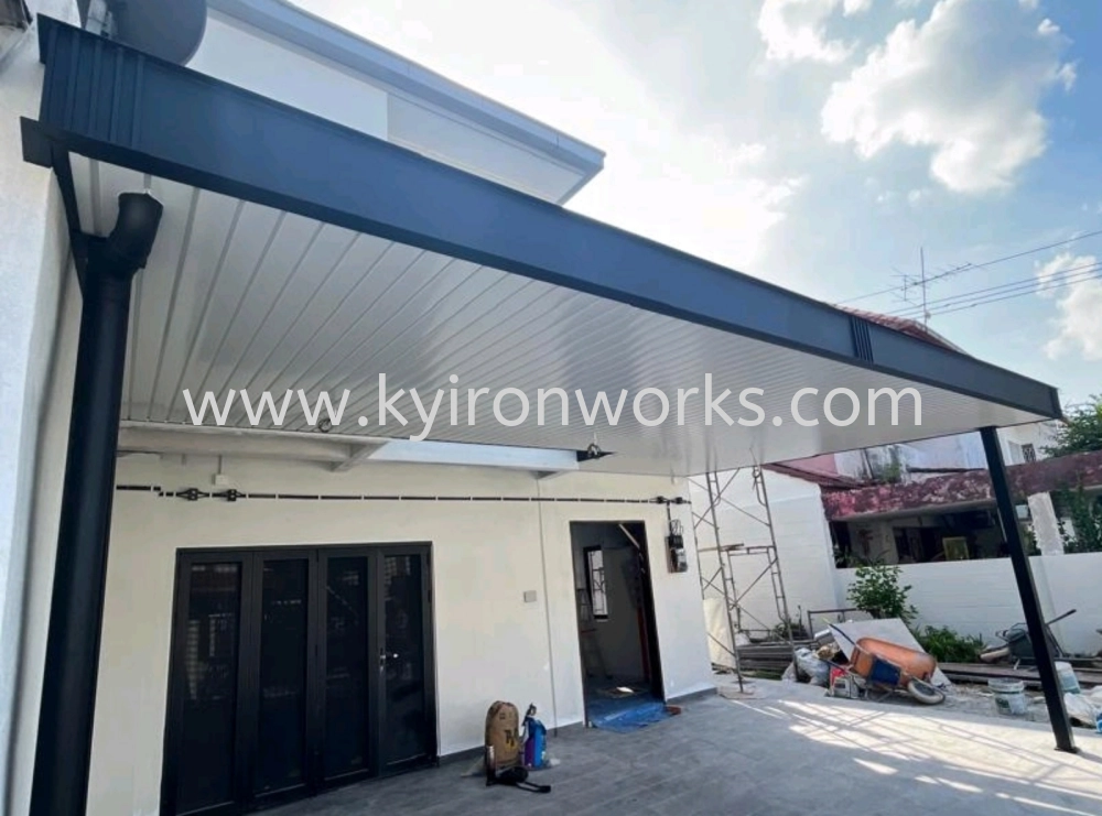 Mild Steel Aluminium Strip Ceiling Awning