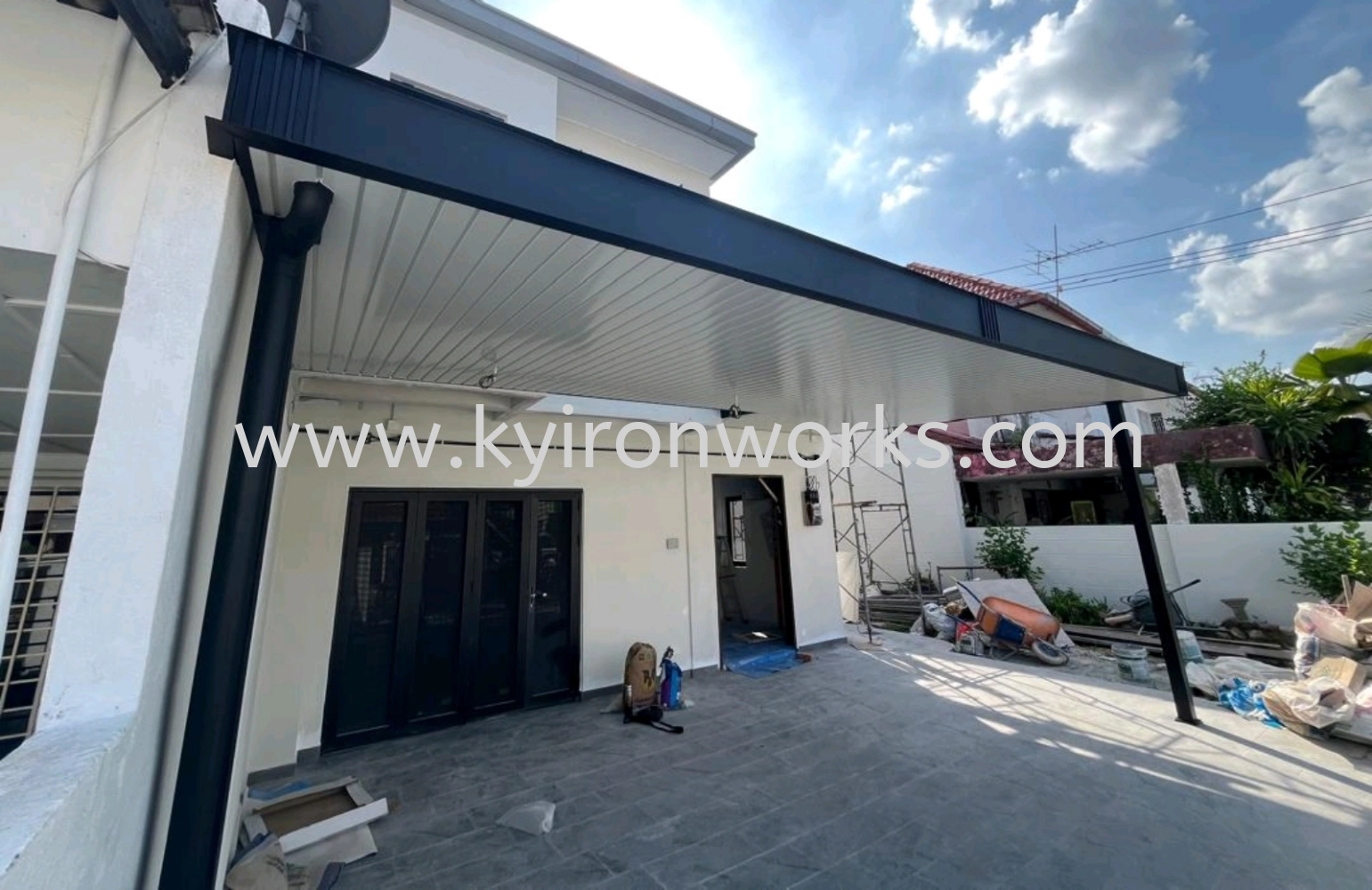 Mild Steel Aluminium Strip Ceiling Awning