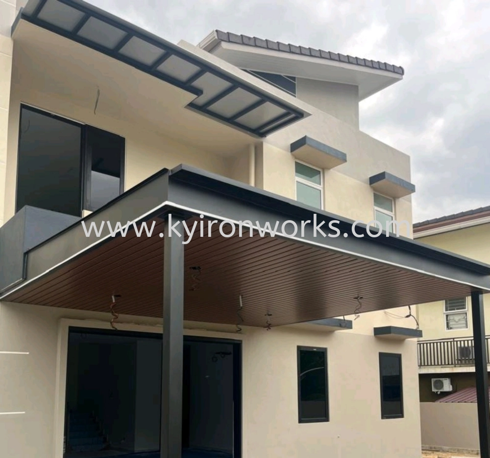 Mild Steel Aluminium Strip Ceiling Awning