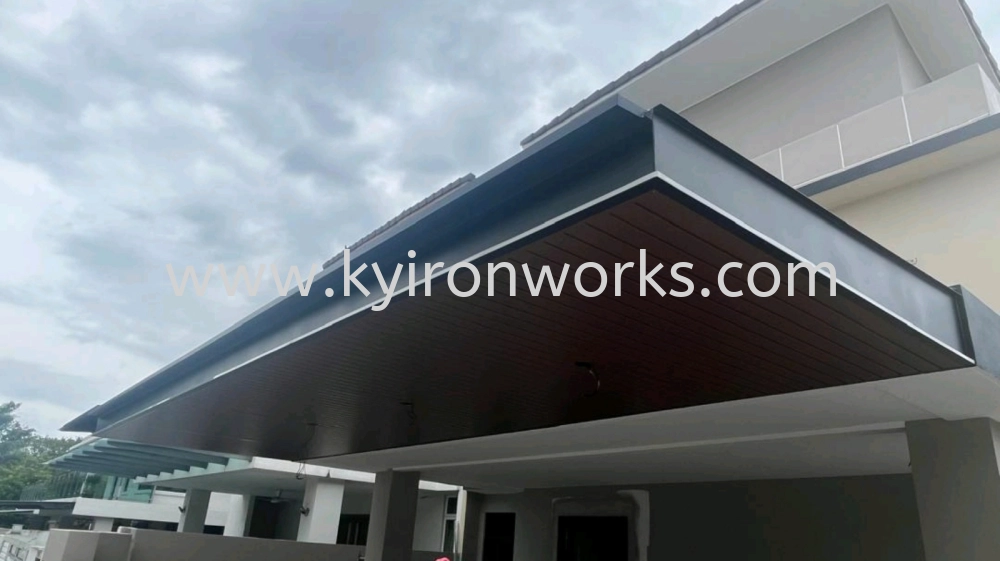 Mild Steel Aluminium Strip Ceiling Awning