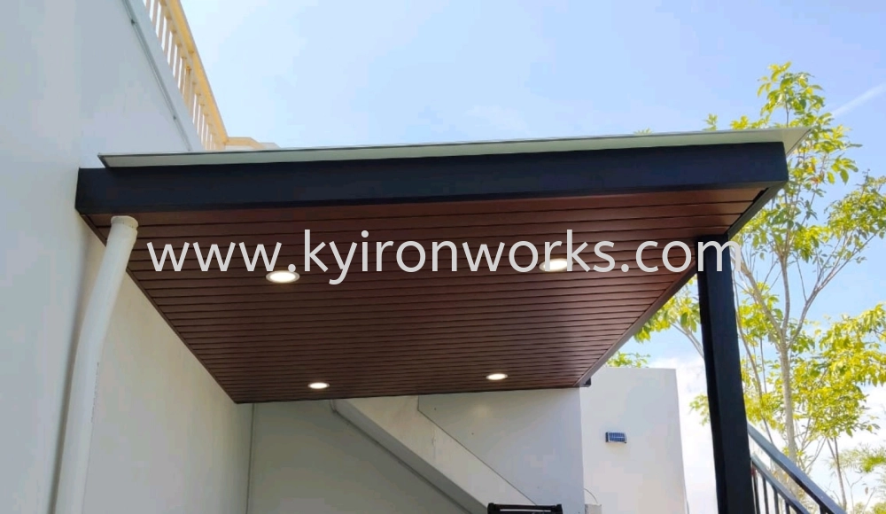 Mild Steel Aluminium Strip Ceiling Awning