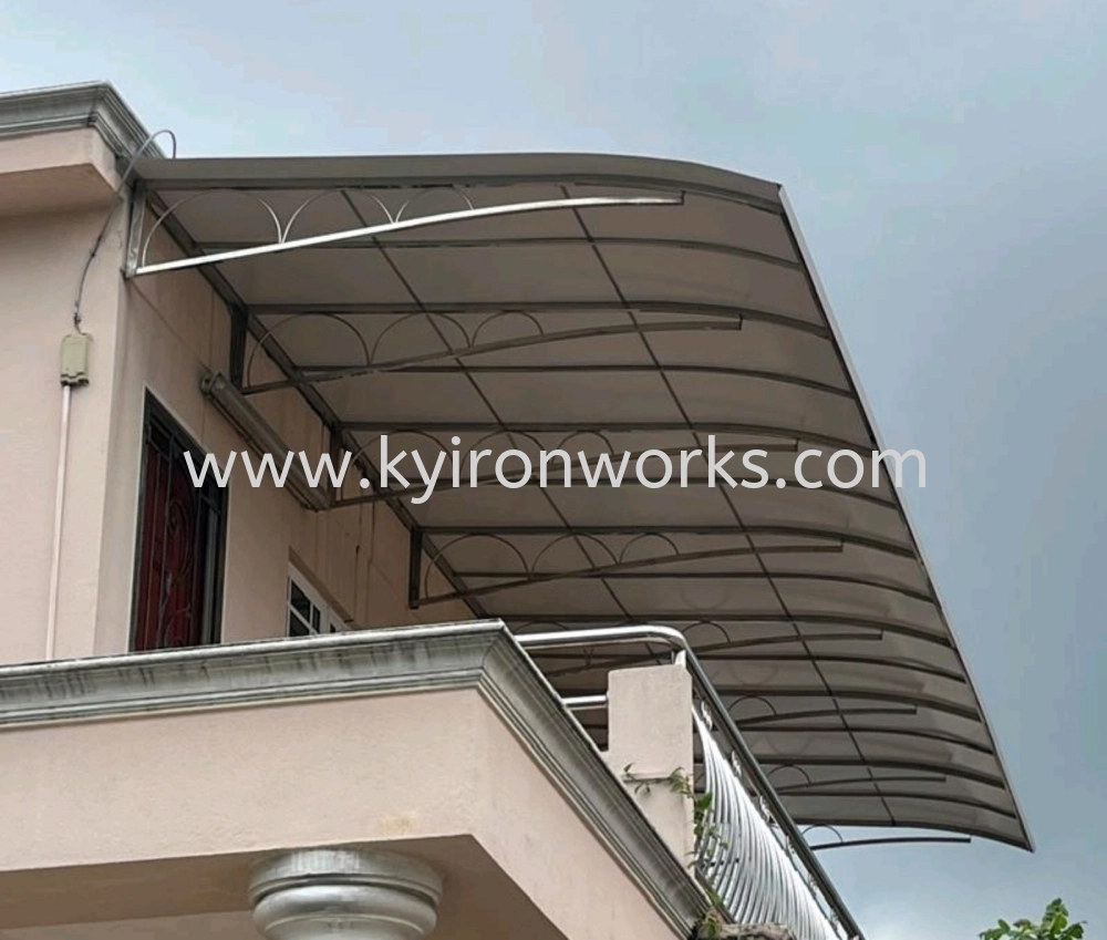 Mild Steel Aluminium Composite Panel (ACP 4mm)Pergola Roof Awning -Frame Ms 1 1/2x 1 1/2(1.2)Hollow 