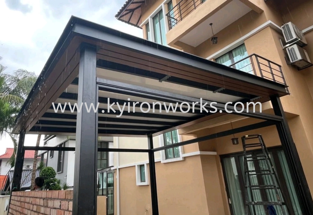 Mild Steel Aluminium Strip Ceiling Awning