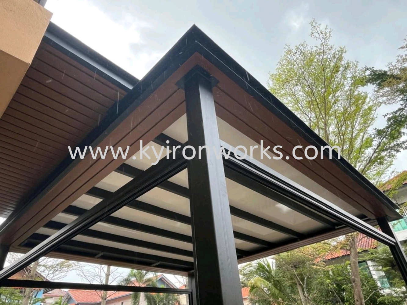 Mild Steel Aluminium Strip Ceiling Awning