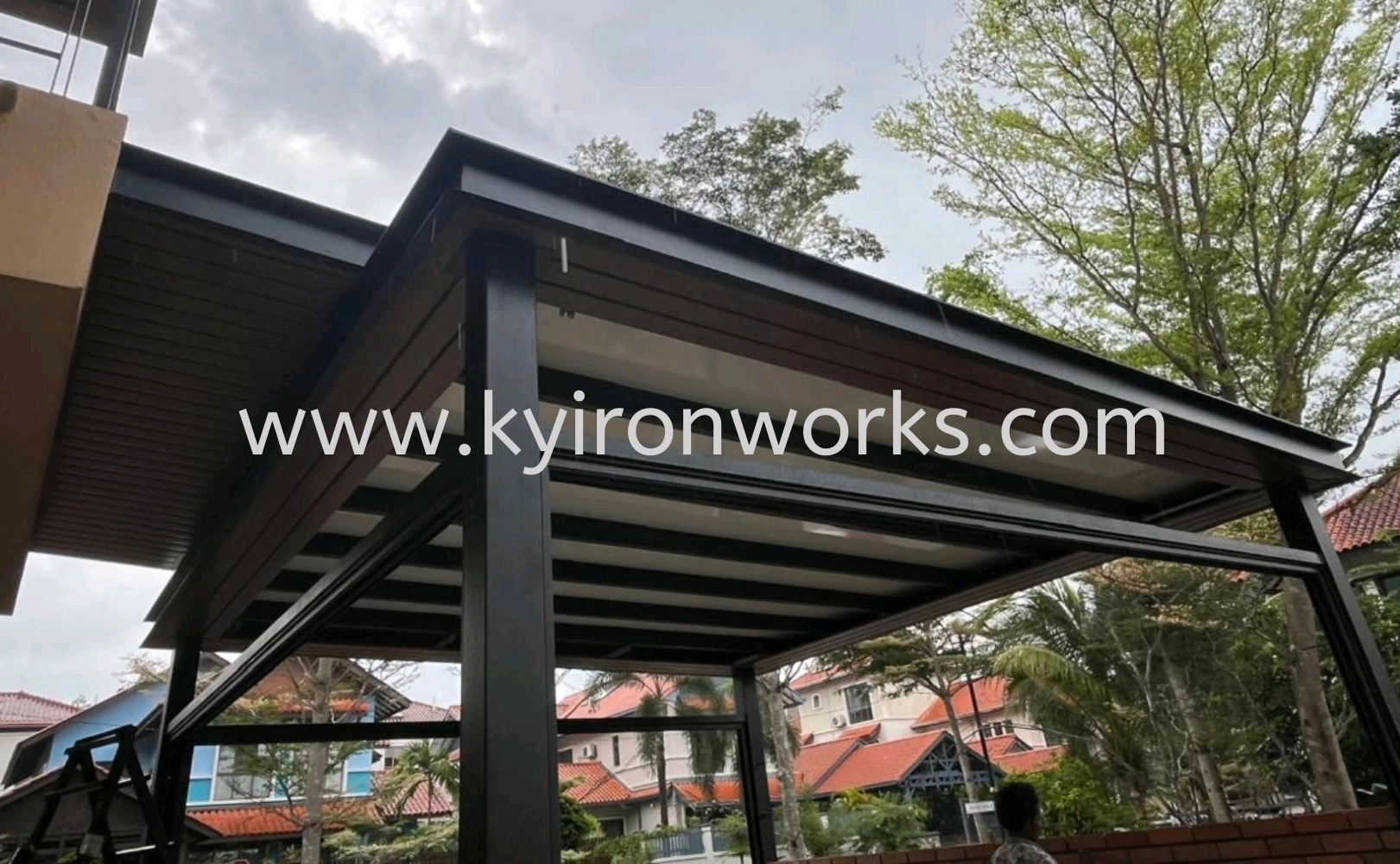 Mild Steel Aluminium Strip Ceiling Awning