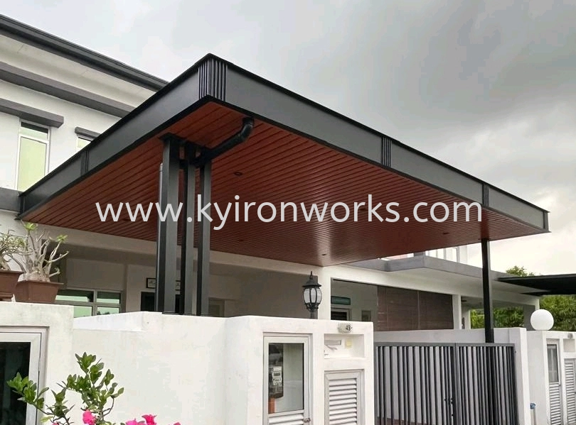 Mild Steel Aluminium Strip Ceiling Awning