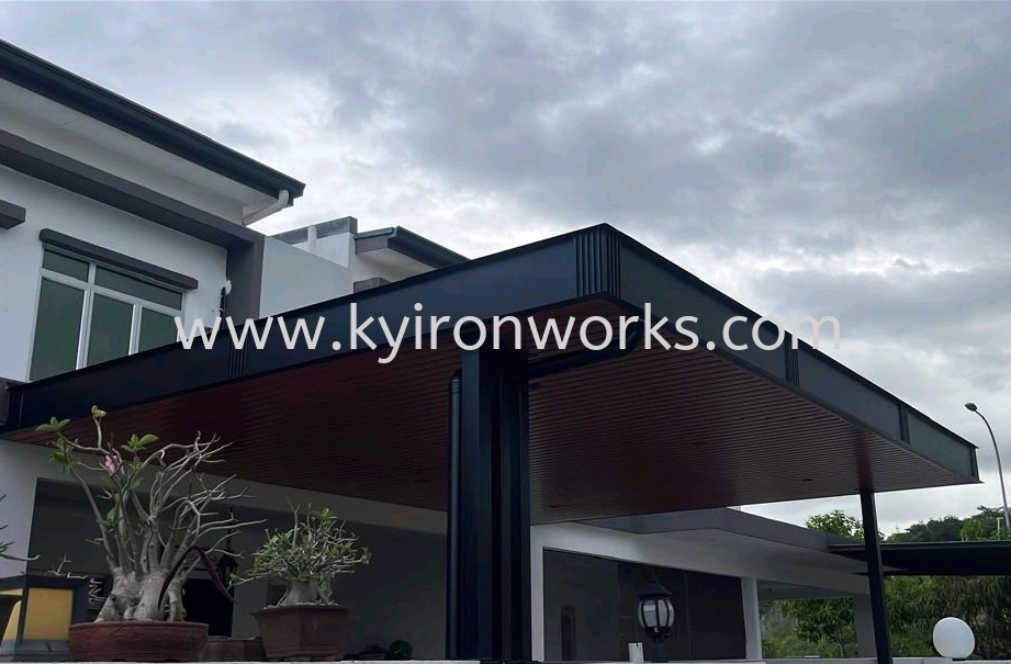 Mild Steel Aluminium Strip Ceiling Awning