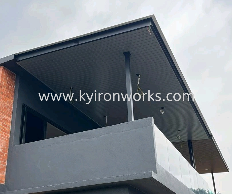 Mild Steel Aluminium Strip Ceiling Awning