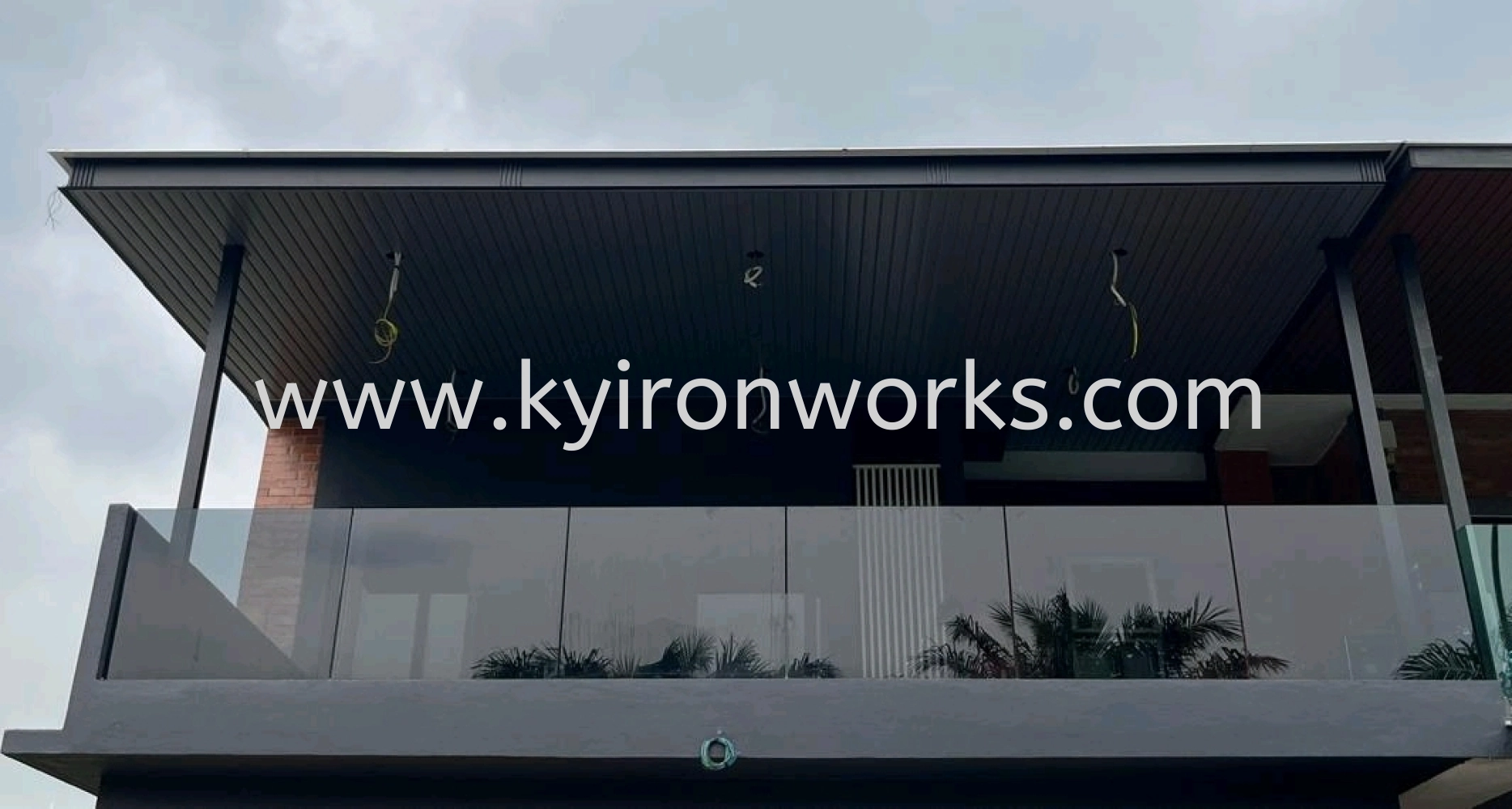 Mild Steel Aluminium Strip Ceiling Awning