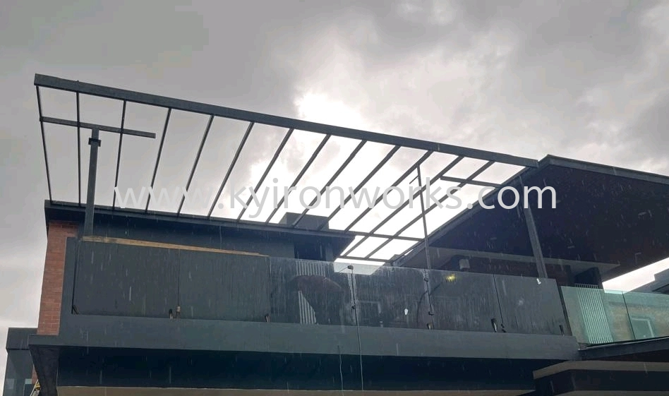 Mild Steel Aluminium Strip Ceiling Awning