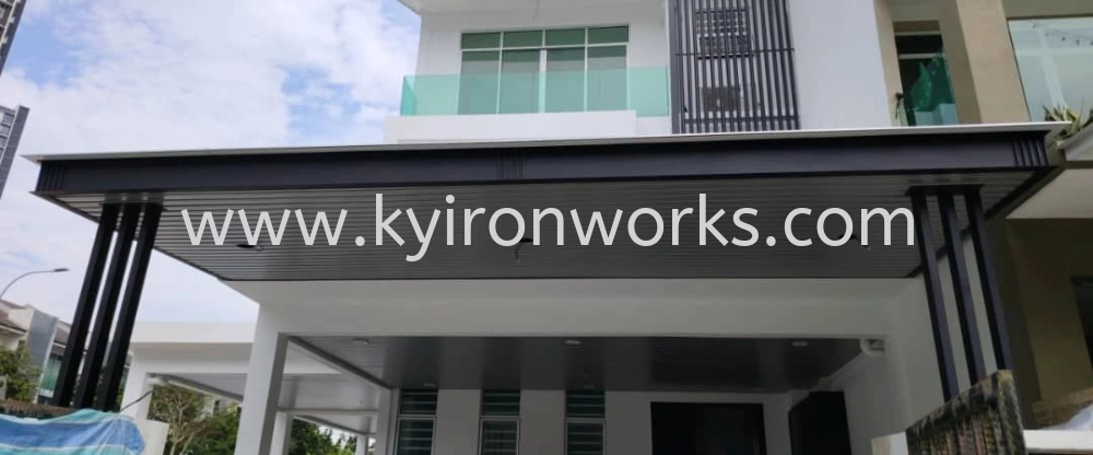 Mild Steel Aluminium Strip Ceiling Awning