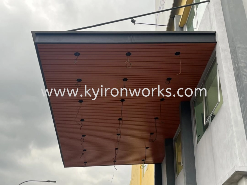 Mild Steel Aluminium Strip Ceiling Awning