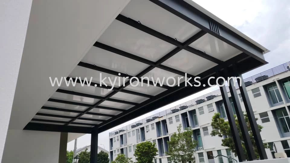 Mild Steel Aluminium Strip Ceiling Awning