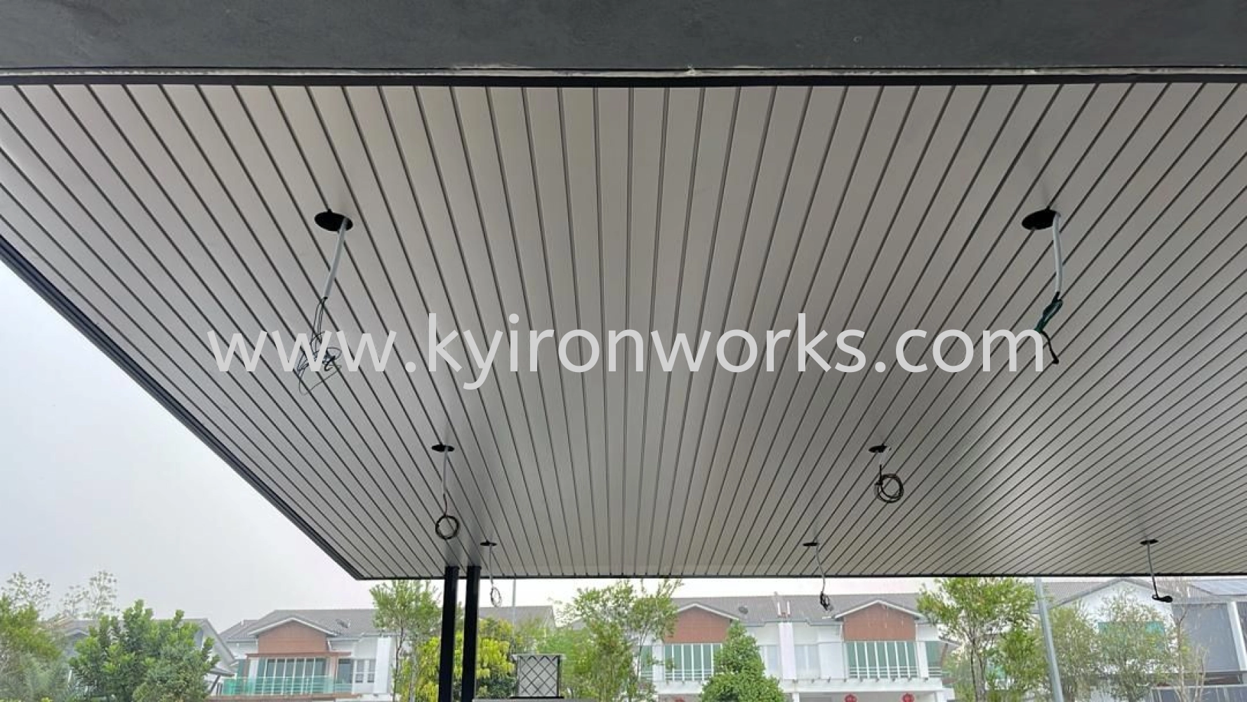 Mild Steel Aluminium Strip Ceiling Awning