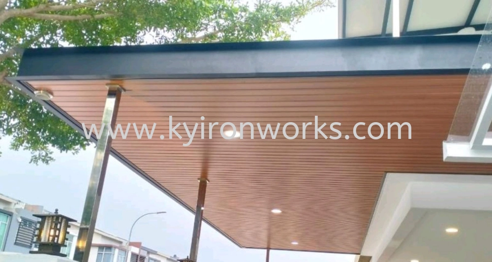Mild Steel Aluminium Strip Ceiling Awning