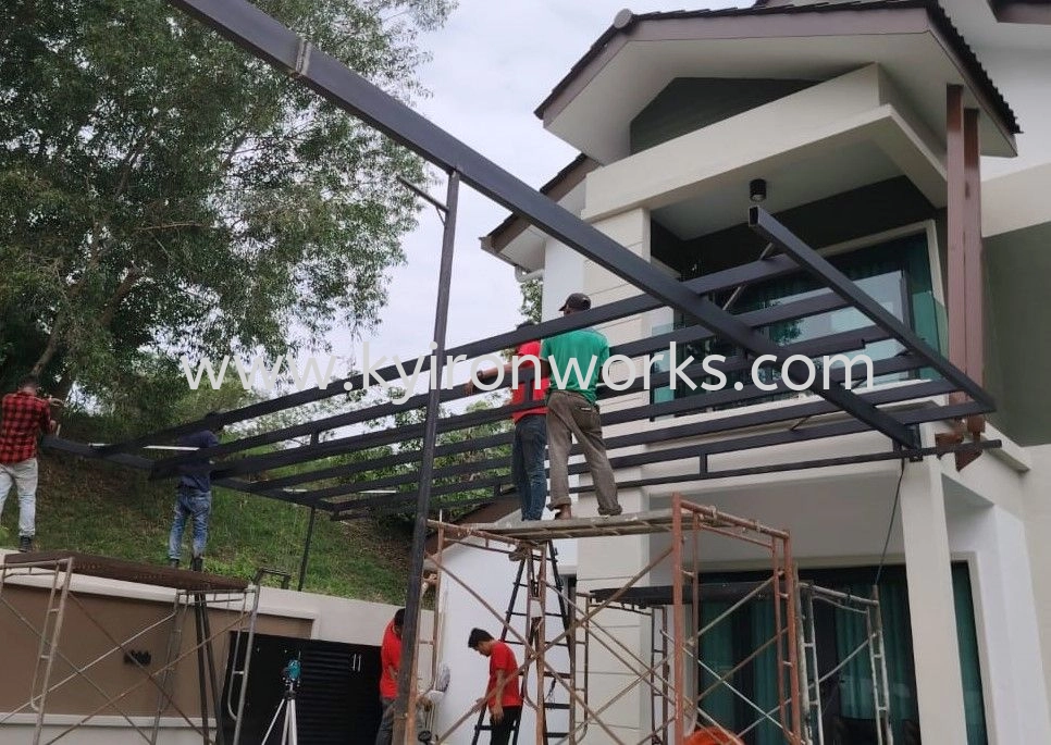 Mild Steel Aluminium Strip Ceiling Awning