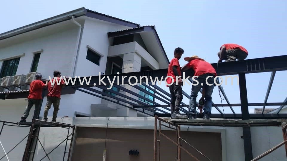 Mild Steel Aluminium Strip Ceiling Awning