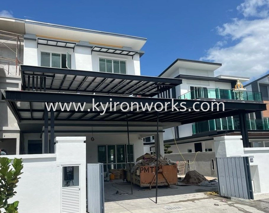 Mild Steel Aluminium Strip Ceiling Awning