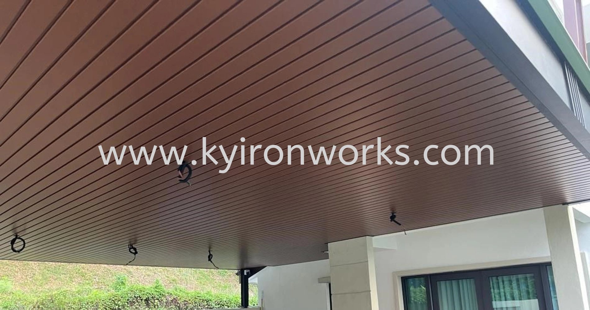 Mild Steel Aluminium Strip Ceiling Awning