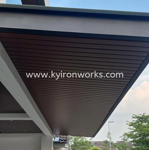 Mild Steel Aluminium Strip Ceiling Awning