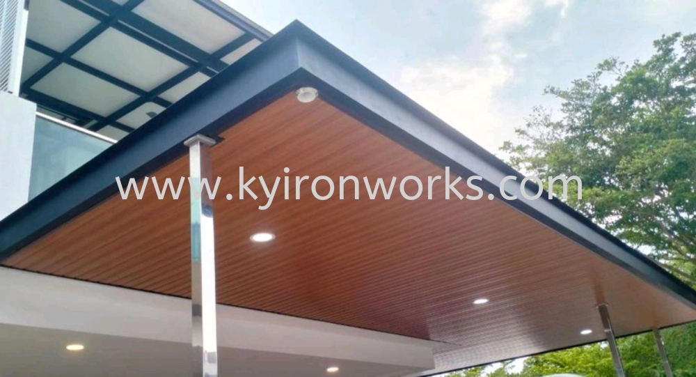 Mild Steel Aluminium Strip Ceiling Awning