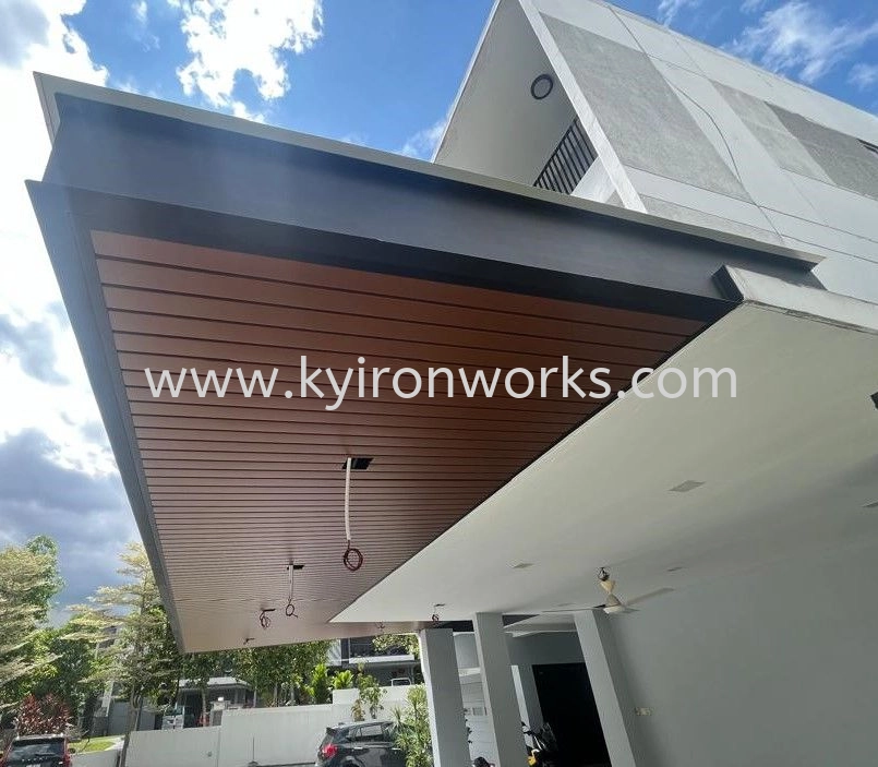 Mild Steel Aluminium Strip Ceiling Awning